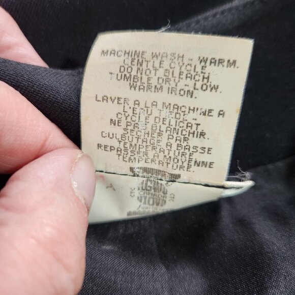 Dallairds Vintage Blazer Womens 14 Long Length 4 Button Black Front Pockets - Picture 7 of 9